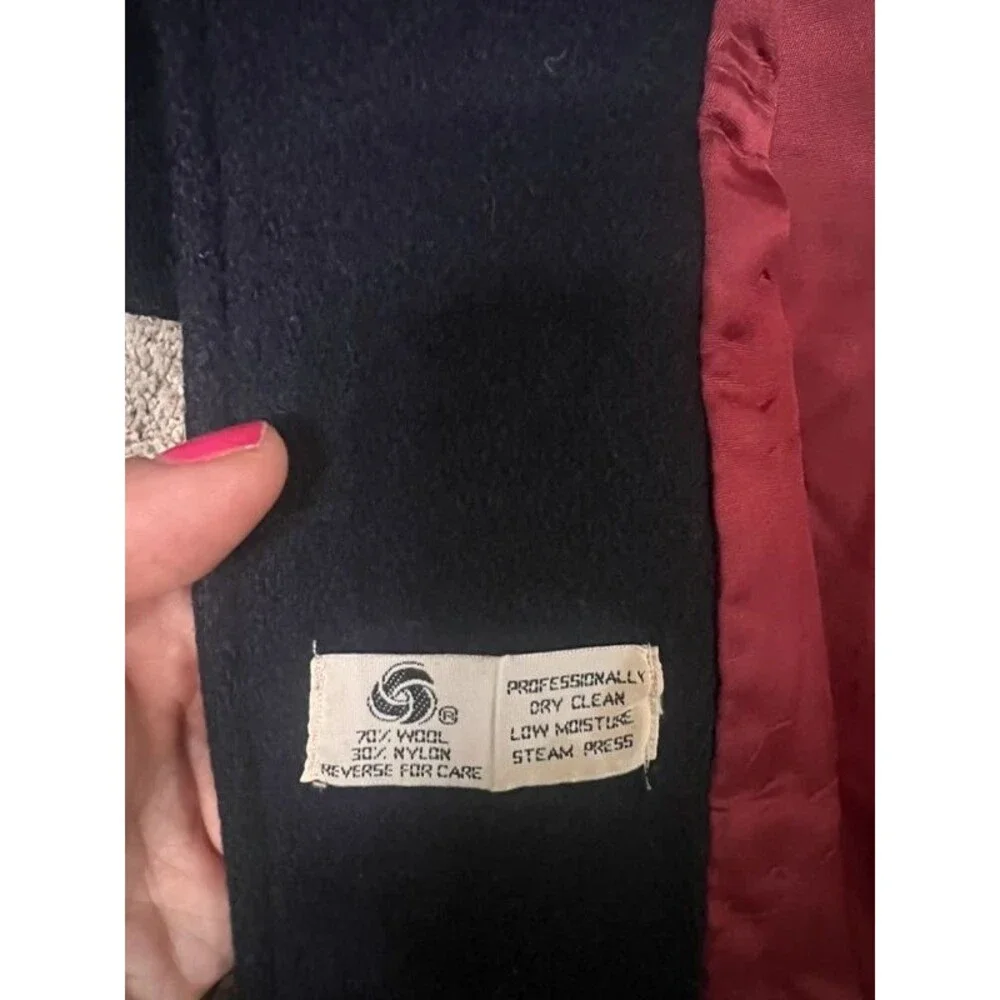 Vintage lil miss Bobbie girls Peacoat wool coat